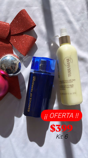 KIT #6 PERFUME CABALLERO Y BIFÁSICO TERRAMAR