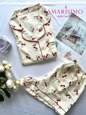 PIJAMA BOTONES SHORT AMARISIMO