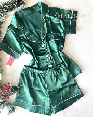 PIJAMA SATIN BOTONES AMARISIMO