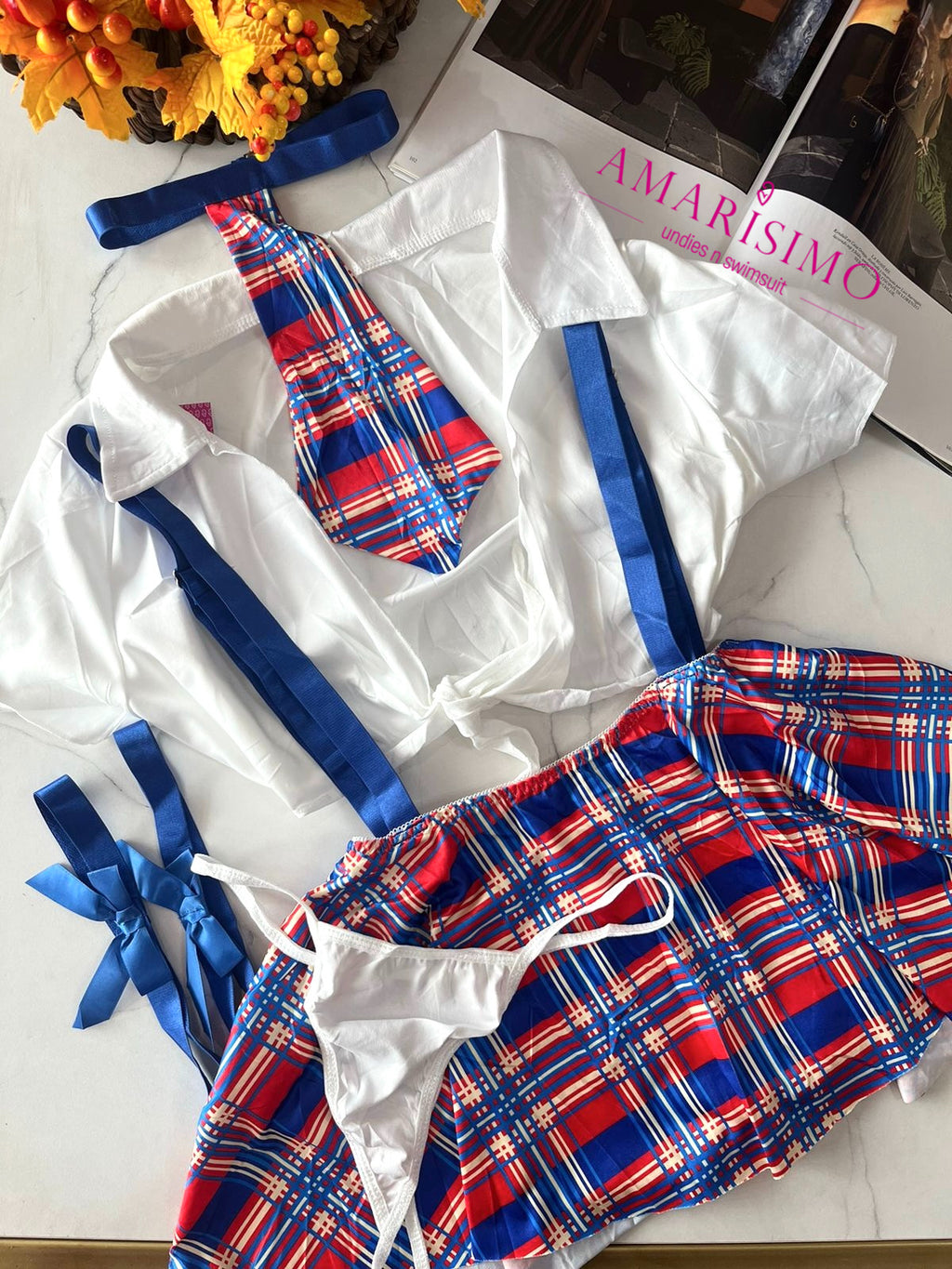 DISFRAZ COLEGIALA TIRANTES AMARISIMO
