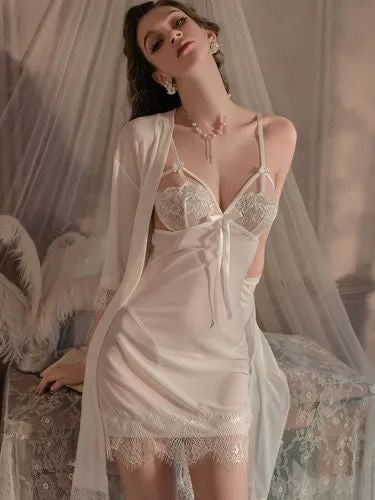BABYDOLL MESH CON BATA AMARISIMO