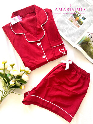 PIJAMA BOTONES SHORT AMARISIMO