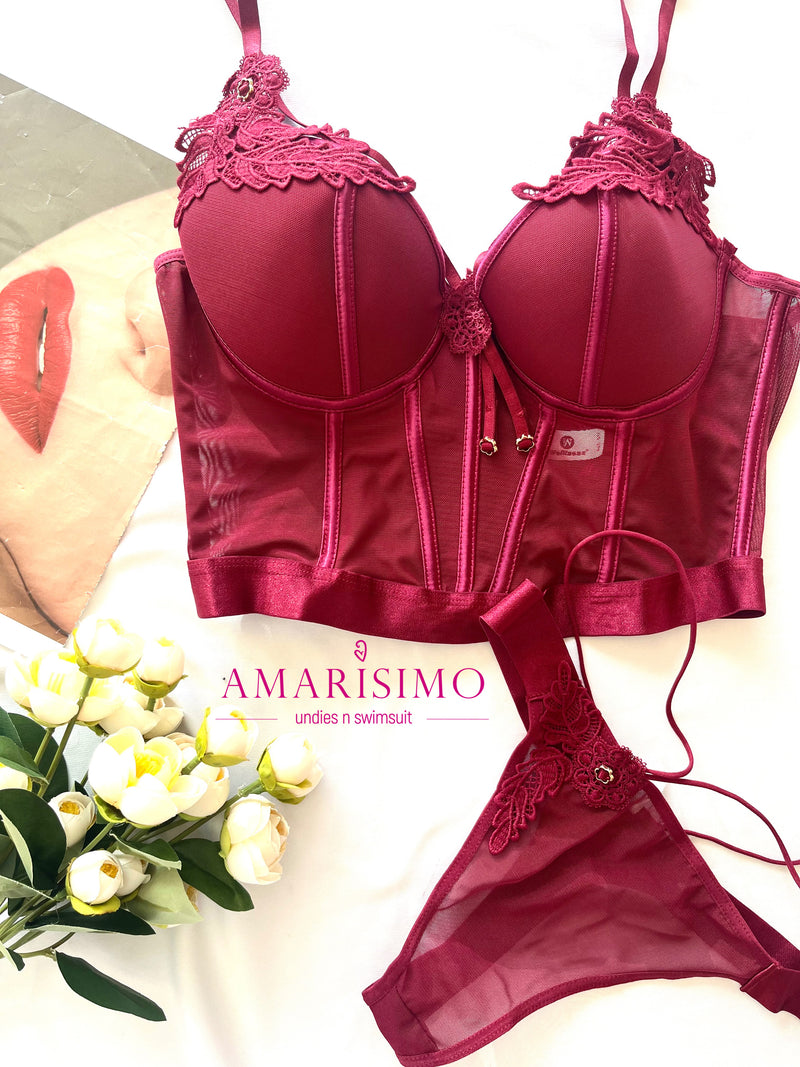 SET CORSET VINO AMARISIMO