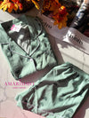 PIJAMA BOTONES SHORT AMARISIMO