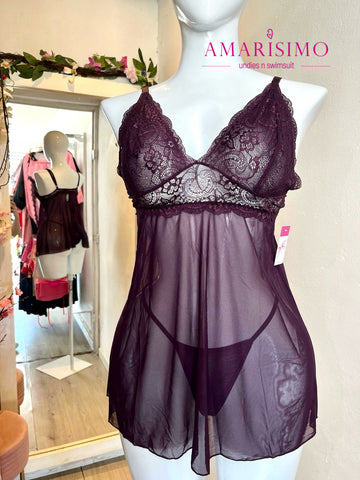 SET BRALETTE VINO