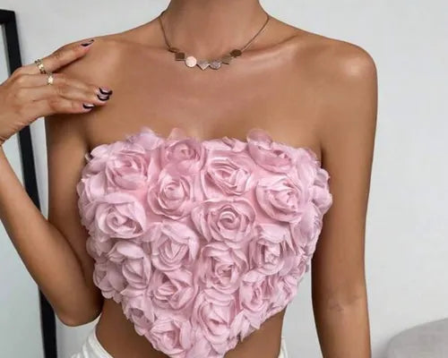 CORSET FLORES 3D AMARISIMO