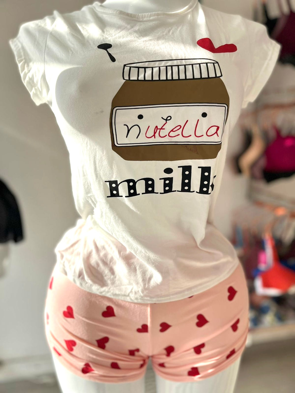 PIJAMA SHORT BLUSA NUTELLA